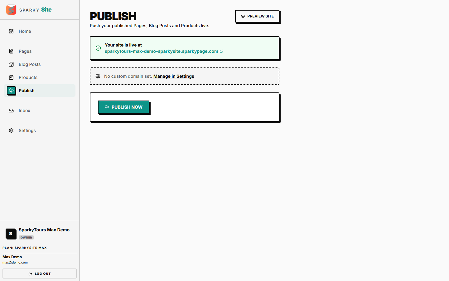 Publish, and go